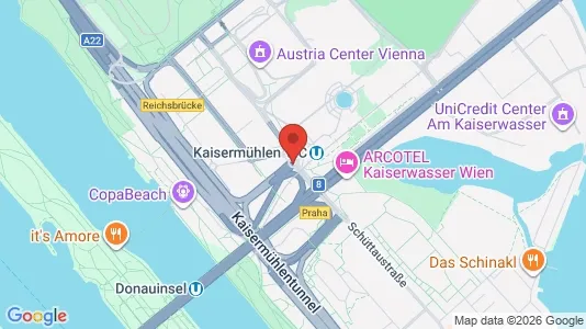 Apartments for rent i Vienna Donaustadt - kort over placeringen