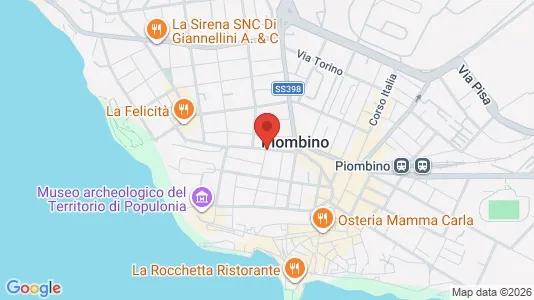 Apartments for rent i Piombino - kort over placeringen