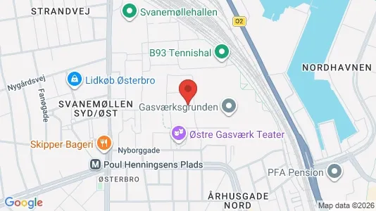 Apartments for rent i Østerbro - kort over placeringen