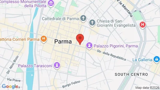 Apartments for rent i Parma - kort over placeringen