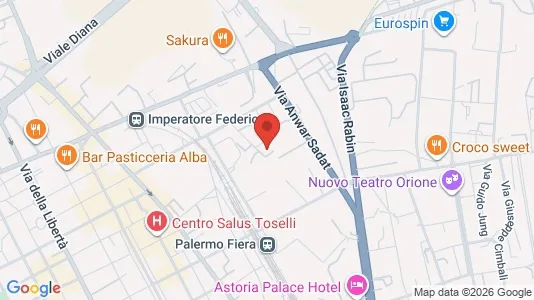 Apartments for rent i Palermo - kort over placeringen