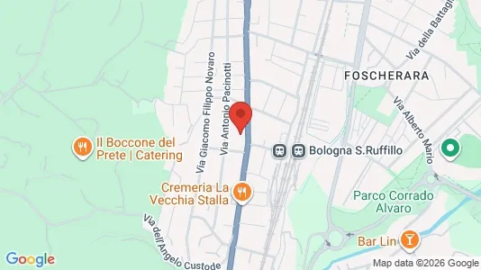 Apartments for rent i Bologna - kort over placeringen