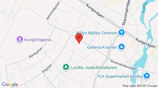 Apartments for rent i Mjölby - kort over placeringen