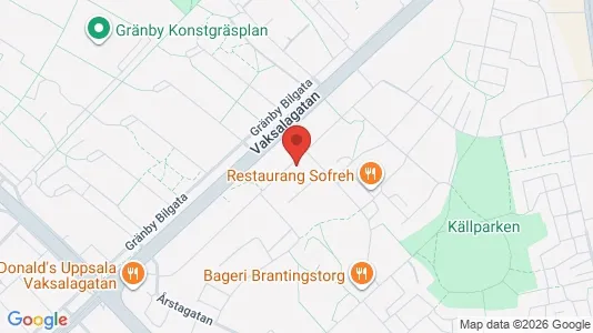 Apartments for rent i Uppsala - kort over placeringen