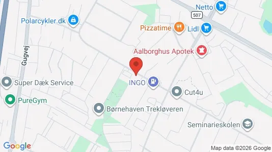 Apartments for rent i Aalborg SØ - kort over placeringen