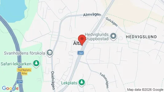 Apartments for rent i Nacka - kort over placeringen