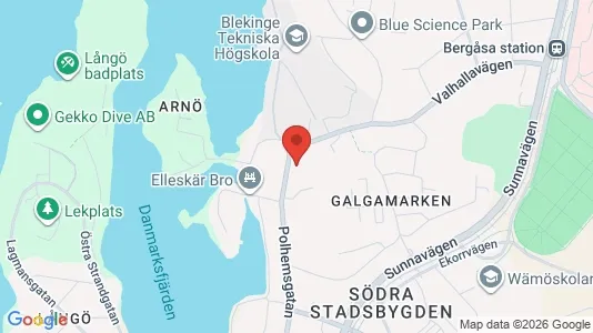 Apartments for rent i Karlskrona - kort over placeringen