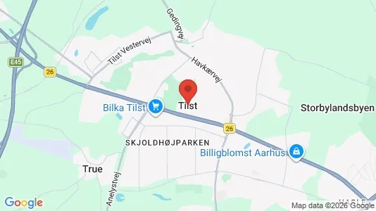 Apartments for rent i Tilst - kort over placeringen
