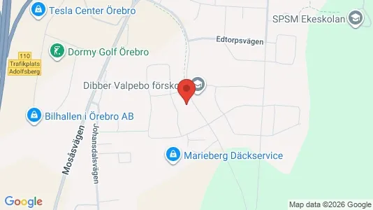 Apartments for rent i Örebro - kort over placeringen
