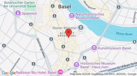 Apartments for rent i Basel-Stadt - kort over placeringen