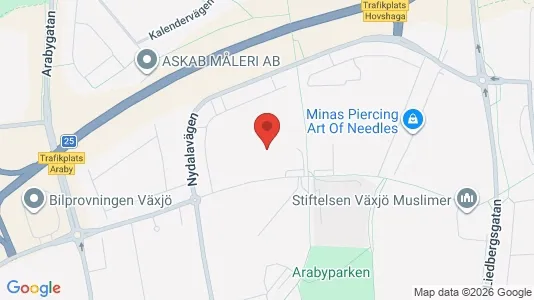 Apartments for rent i Växjö - kort over placeringen