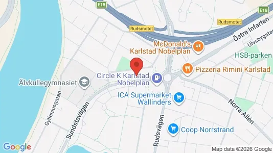 Apartments for rent i Karlstad - kort over placeringen