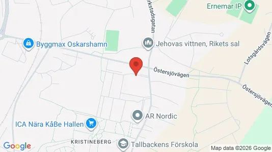 Apartments for rent i Oskarshamn - kort over placeringen