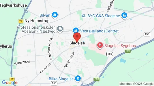 Apartments for rent i Slagelse - kort over placeringen