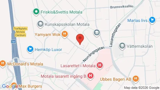 Apartments for rent i Motala - kort over placeringen