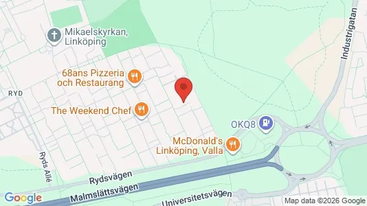 Apartments for rent i Linköping - kort over placeringen