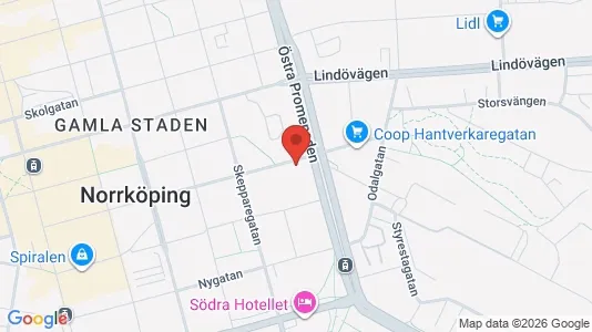 Apartments for rent i Norrköping - kort over placeringen