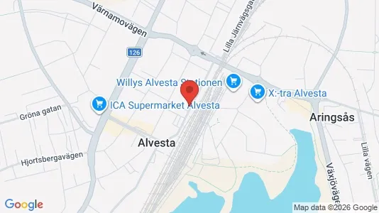 Apartments for rent i Alvesta - kort over placeringen