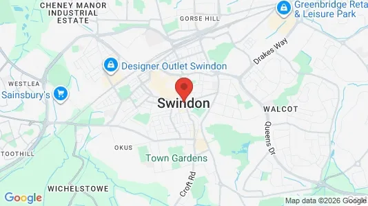 Houses for rent i Swindon - Wiltshire - kort over placeringen