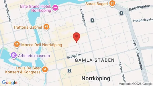 Apartments for rent i Norrköping - kort over placeringen