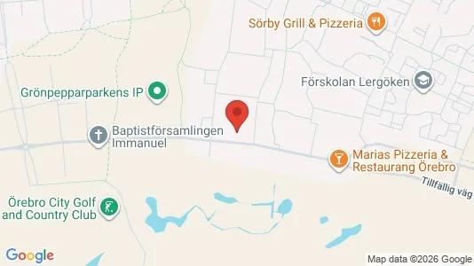 Apartments for rent i Örebro - kort over placeringen