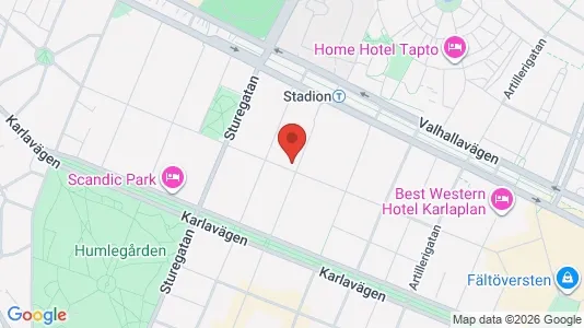 Apartments for rent i Östermalm - kort over placeringen