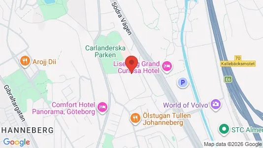 Apartments for rent i Johanneberg - kort over placeringen
