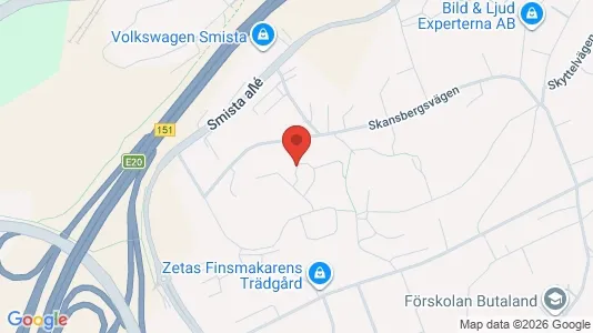 Rooms for rent i Huddinge - kort over placeringen