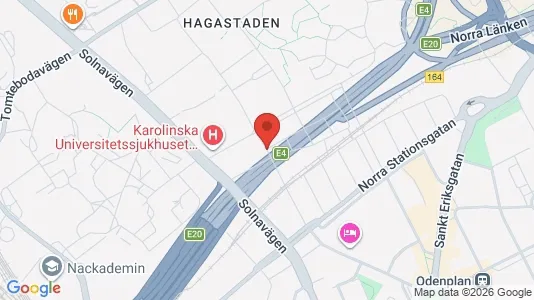 Apartments for rent i Solna - kort over placeringen