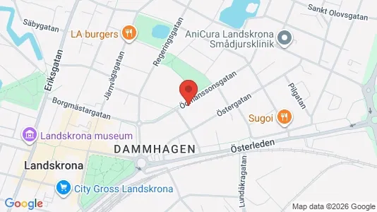 Apartments for rent i Landskrona - kort over placeringen