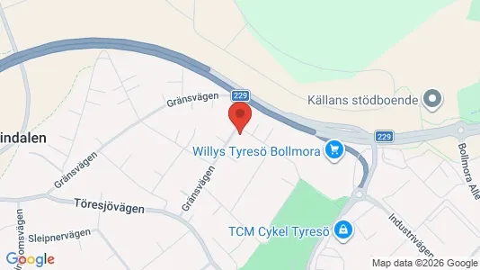 Apartments for rent i Tyresö - kort over placeringen