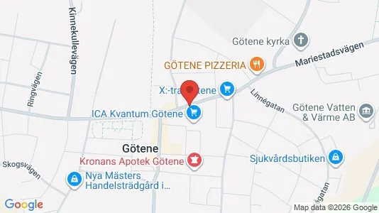 Apartments for rent i Götene - kort over placeringen