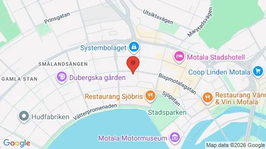 Apartments for rent i Motala - kort over placeringen