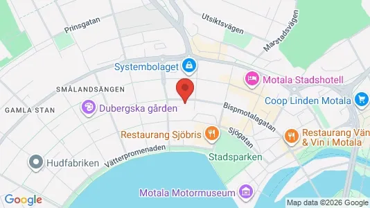Apartments for rent i Motala - kort over placeringen