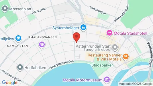 Apartments for rent i Motala - kort over placeringen