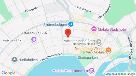 Apartments for rent i Motala - kort over placeringen