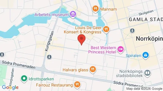 Apartments for rent i Norrköping - kort over placeringen
