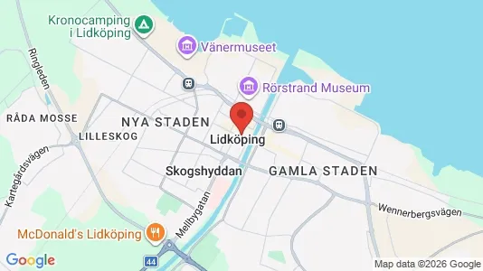 Apartments for rent i Lidköping - kort over placeringen