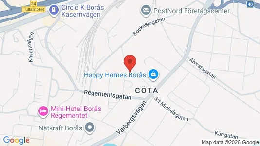 Apartments for rent i Borås - kort over placeringen