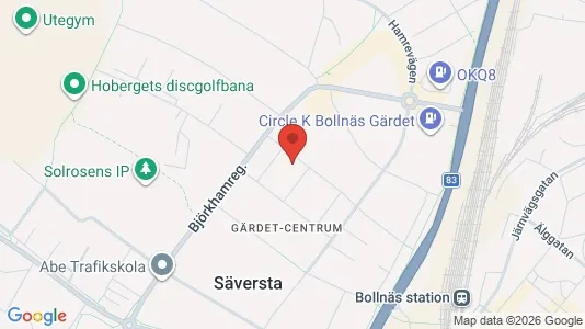 Rooms for rent i Bollnäs - kort over placeringen