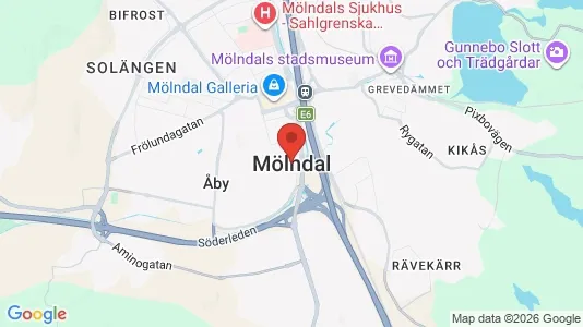 Apartments for rent i Mölndal - kort over placeringen