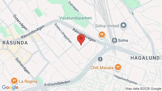 Apartments for rent i Solna - kort over placeringen