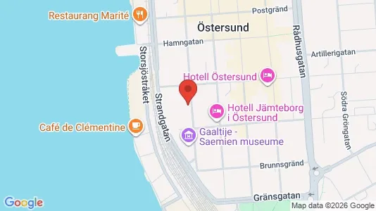 Apartments for rent i Östersund - kort over placeringen