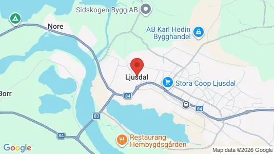 Houses for rent i Ljusdal - kort over placeringen