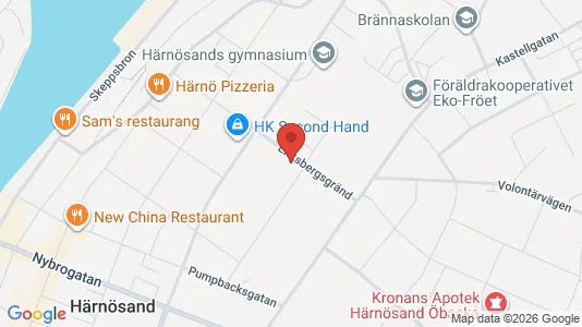 Apartments for rent i Härnösand - kort over placeringen