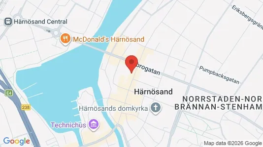 Apartments for rent i Härnösand - kort over placeringen