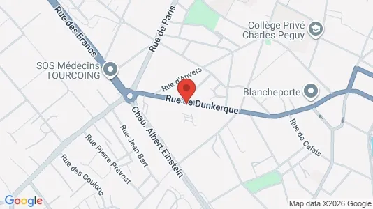 Apartments for rent i Lille - kort over placeringen
