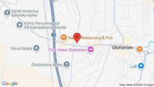 Apartments for rent i Olofström - kort over placeringen