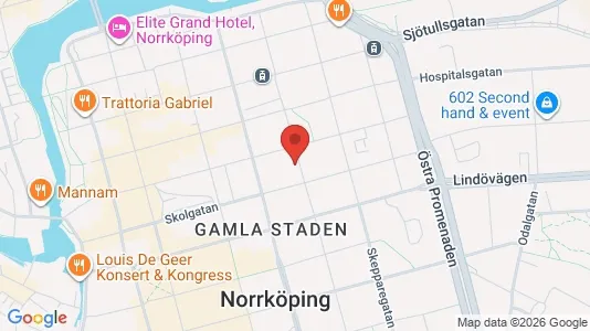 Apartments for rent i Norrköping - kort over placeringen
