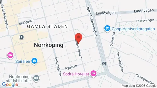 Apartments for rent i Norrköping - kort over placeringen
